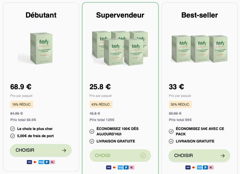 Acheter Fitify avec une réduction